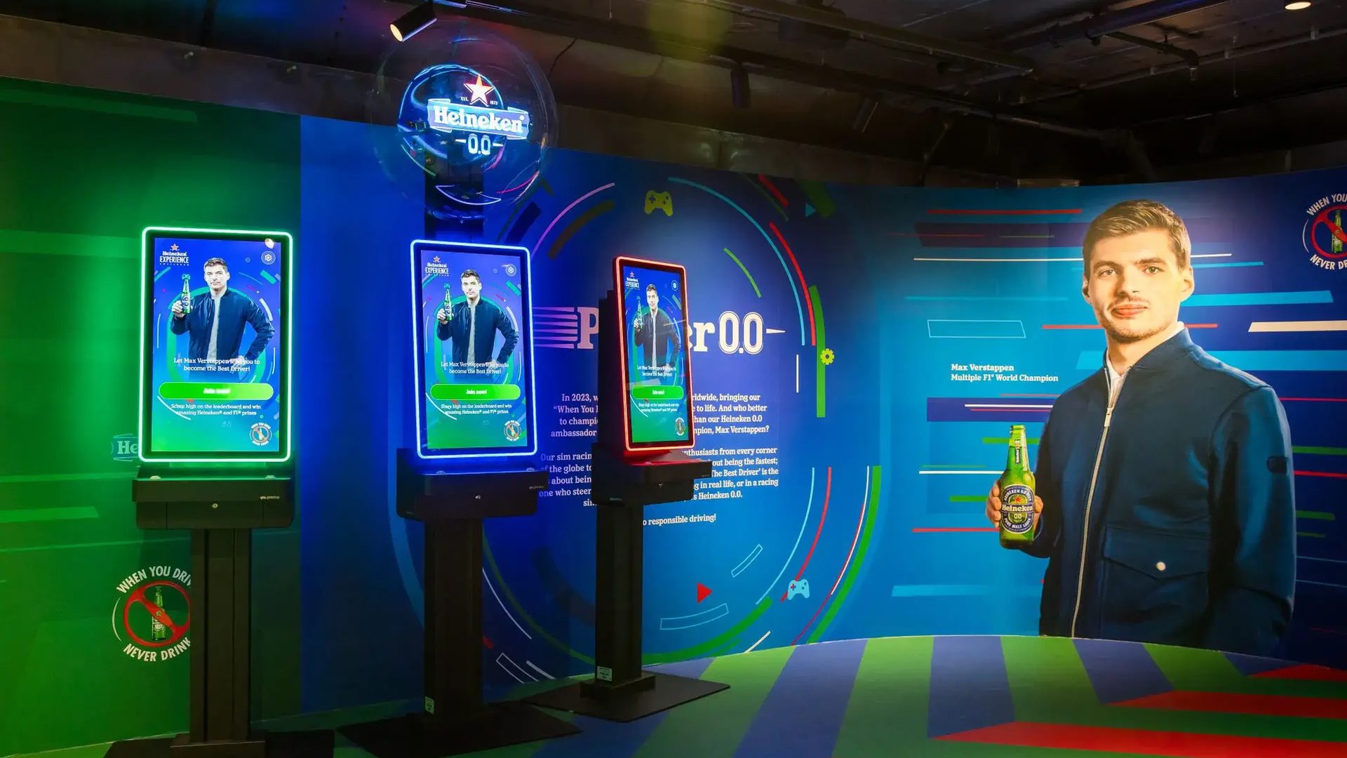Heineken: Player 0.0, A race game with Max Verstappen